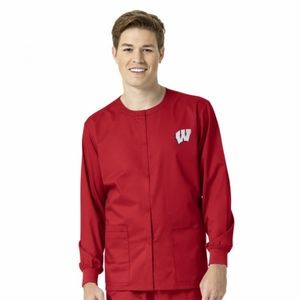 WonderWink Collegiate Unisex Snapfrnt Scrub Jacket